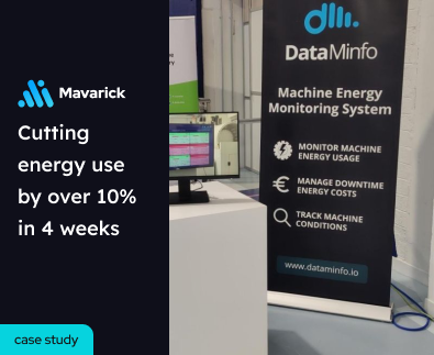 Mavarick AI factory machine monitoring and energy management case study 3